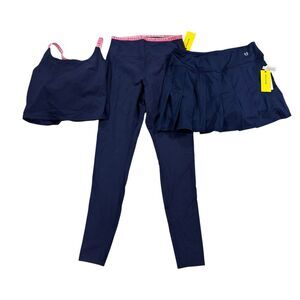 NWT Eleven by Venus Williams 3-piece tennis.  Tank, skort and pants.  Navy blue.